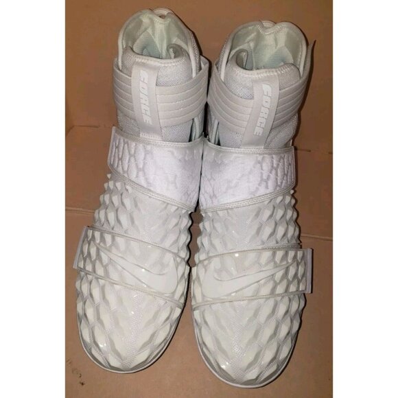 NIKE AIR JORDAN FORCE SAVAGE ELITE 2 FOOTBALL CLEATS WHITE MEN\'S SIZE 16 NEW main image 6